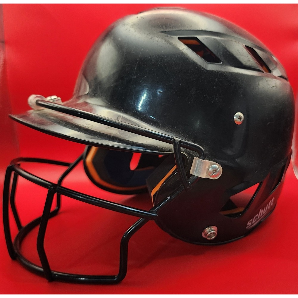 Schutt AiR 5.6 batting helmet with an AiR Lite HR batter's face guard. Small